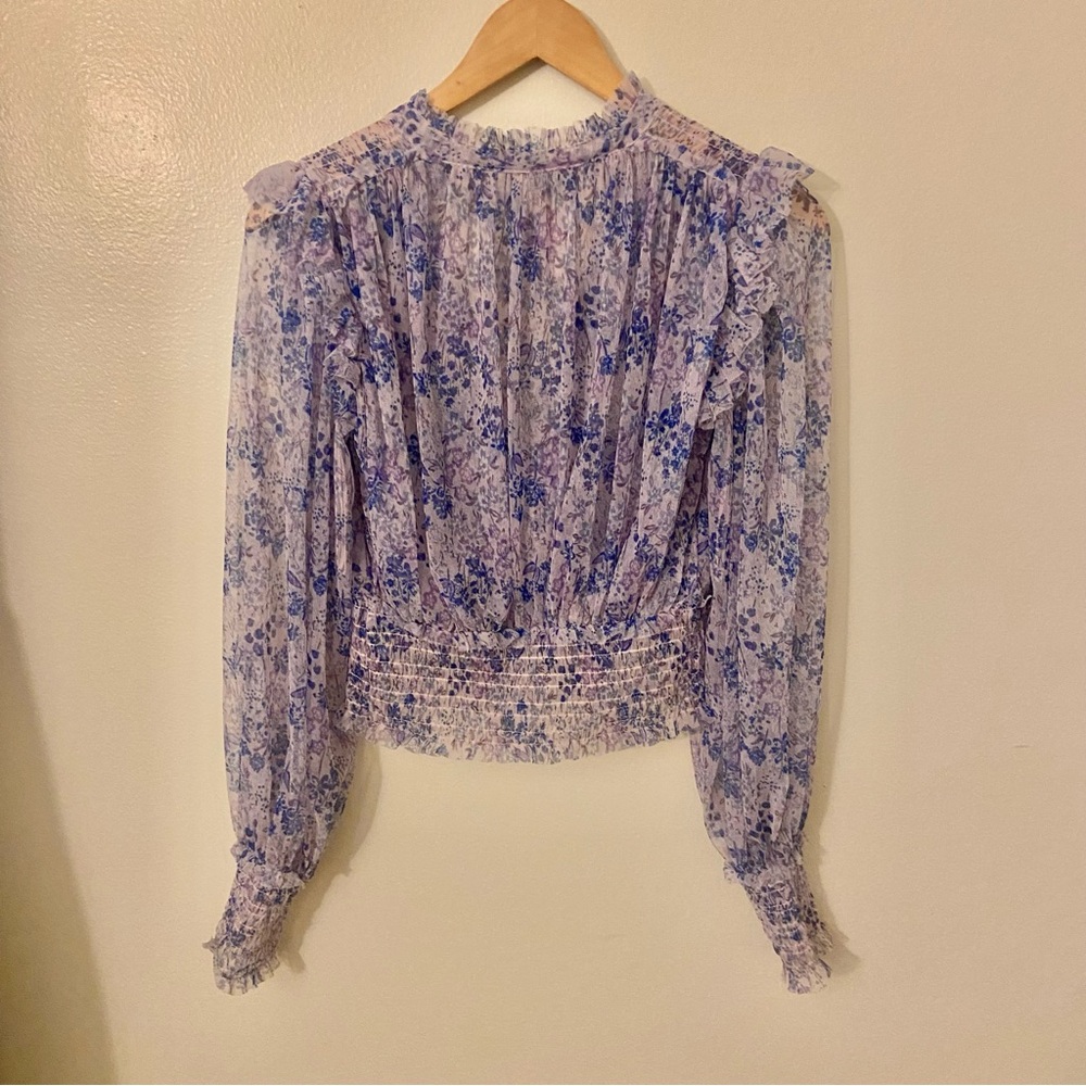 SALE Like new Free People Twyla smocked top Small - Picture 4 of 10